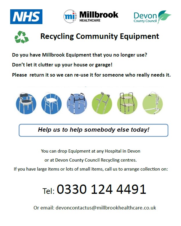 Millbrook equipment return poster